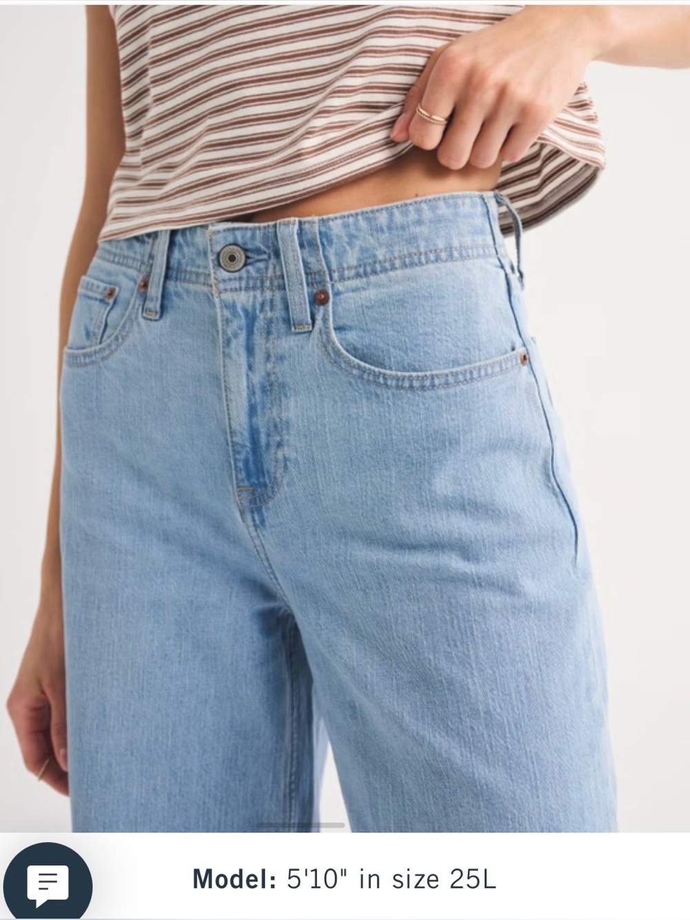 Abercrombie High Rise Linen Blend Wide Leg Jean size 27 Tall. - Picture 5 of 9
